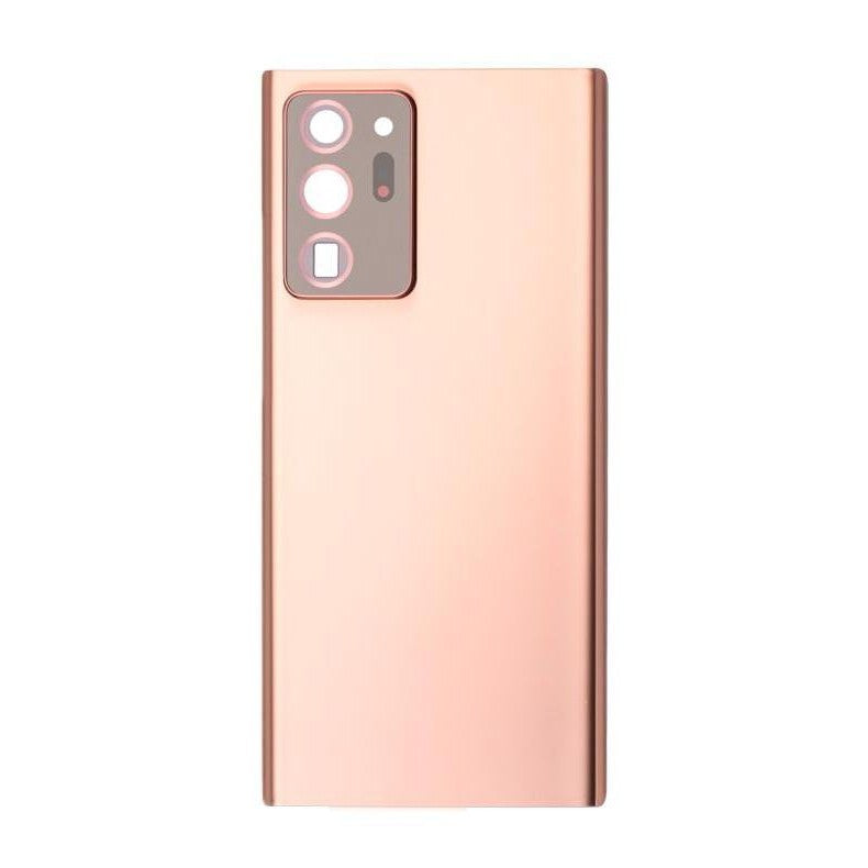 Back Glass Panel for Samsung Galaxy Note 20 Ultra Mystic Bronze FIITING with Camera Lens Module and Self Adhesive Tape Back Glass Panel for Samsung Galaxy Note 20 Ultra Mystic Bronze FIITING with Camera Lens Module and Self Adhesive Tape